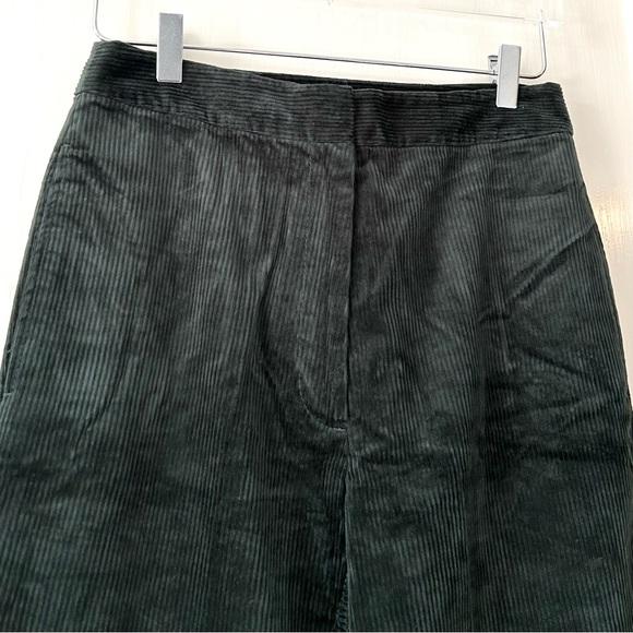 Kate Spade Modern Cord Flare Pant Deep Spruce Green 6 - Picture 6 of 8